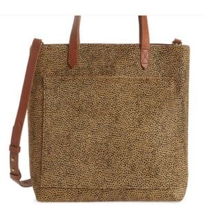 Madewell Tote Transport Leopard Print Calf Hair Medium